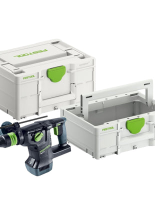 Marteau combiné sans fil Festool KHC 18 EB-Basic 18 V 2,6 J SDS-Plus sans balais (577447) + Systainer + Systainer ToolBox SYS3 TB M 137