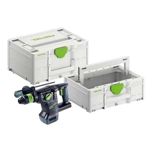 Marteau combiné sans fil Festool KHC 18 EB-Basic 18 V 2,6 J SDS-Plus sans balais (577447) + Systainer + Systainer ToolBox SYS3 TB M 137