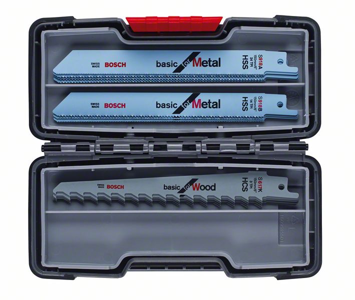 Bosch Säbelsägeblätter 150 mm Tough Box Wood / Metal 15 tlg ( 2607010901 ) - Toolbrothers