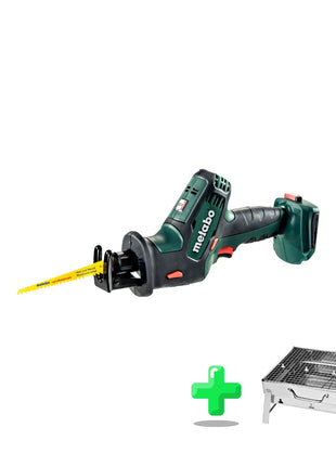 Scie alternative à batterie Metabo SSE 18 LTX Compact 18 V 13 mm (602266890) + barbecue à charbon d'extérieur Toolbrothers