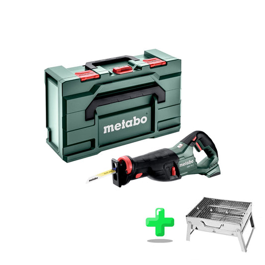 Scie alternative sans fil Metabo SSEP 18 LT 18 V 32 mm (601616840) + Metabox + Barbecue au charbon d'extérieur Toolbrothers