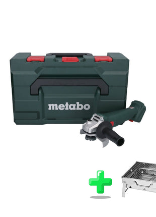 Meuleuse d'angle sur batterie Metabo W 18 L 9-125 18 V 125 mm + metaBOX (602247840) + barbecue au charbon d'extérieur Toolbrothers