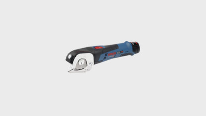 Bosch GUS 12V-300 Ciseaux universels à batterie professionnelle 12 V (06019B2904) + 2x batteries 2,0 Ah + chargeur + L-Boxx