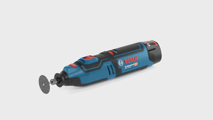 Herramienta rotativa de batería profesional Bosch GRO 12V-35 12 V (06019C5001) + 2x batería 2.0 Ah + cargador + L-Boxx