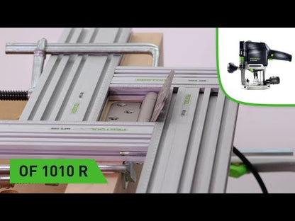 Festool OF 1010 REBQ conjunto fresadora 1010 W 55 mm carrera (577168) + guía + Systainer