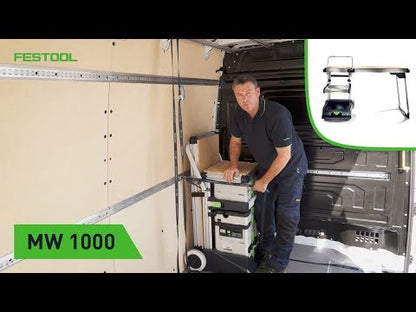 Festool MW 1000 Banco de trabajo de taller móvil básico con ruedas, incluido el módulo extraíble SYS-AZ-MW 1000 ( 203454 )