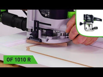 Festool OF 1010 REBQ conjunto fresadora 1010 W 55 mm carrera (577168) + guía + Systainer