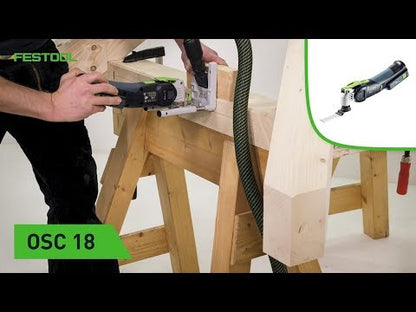 Festool VECTURO OSC 18 HPC 4,0 EI-Set Outil oscillant sans fil 18V Starlock Max Brushless + 1x Batterie 4,0Ah + Chargeur + Accessoires 7 pcs. + Coffret Systainer (576593)