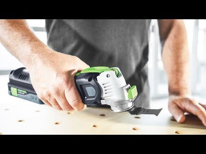 Festool VECTURO OSC 18 E-Basic Set Akku Oszillierer 18 V Starlock Max ( 576592 ) Brushless + 7 tlg. Zubehör Set + Systainer - ohne Akku, ohne Ladegerät ( Nachfolger von 574849 )